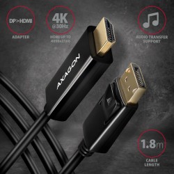 RVD-HI14C2 Adapter aktywny DisplayPort -> HDMI 1.4, 4K/30Hz,… | PartsPC.pl