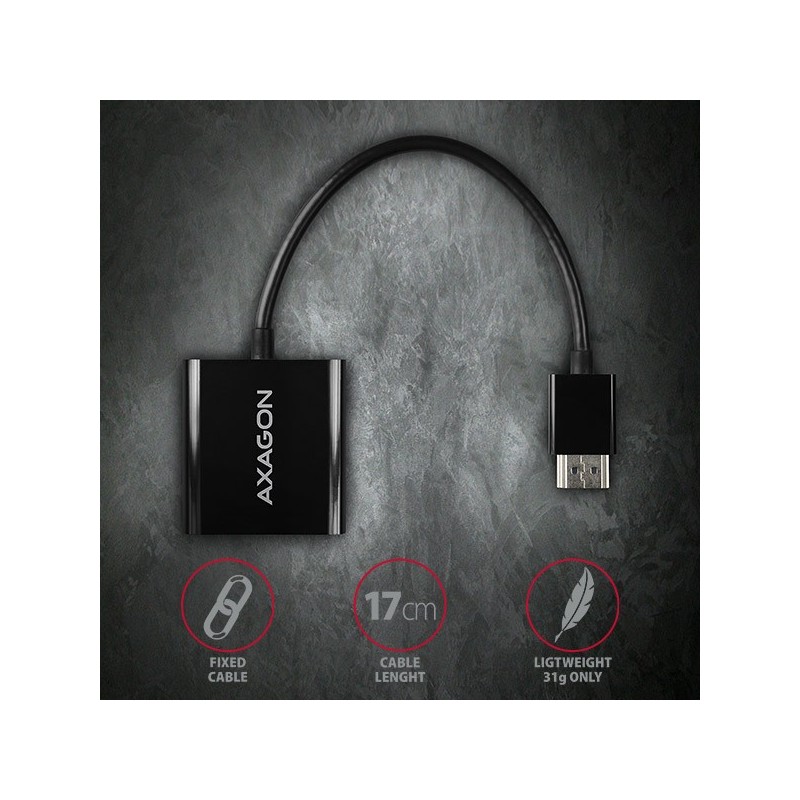 RVH-VGAN Adapter aktywny HDMI -> VGA FullHD, wyjście audio, … | PartsPC.pl