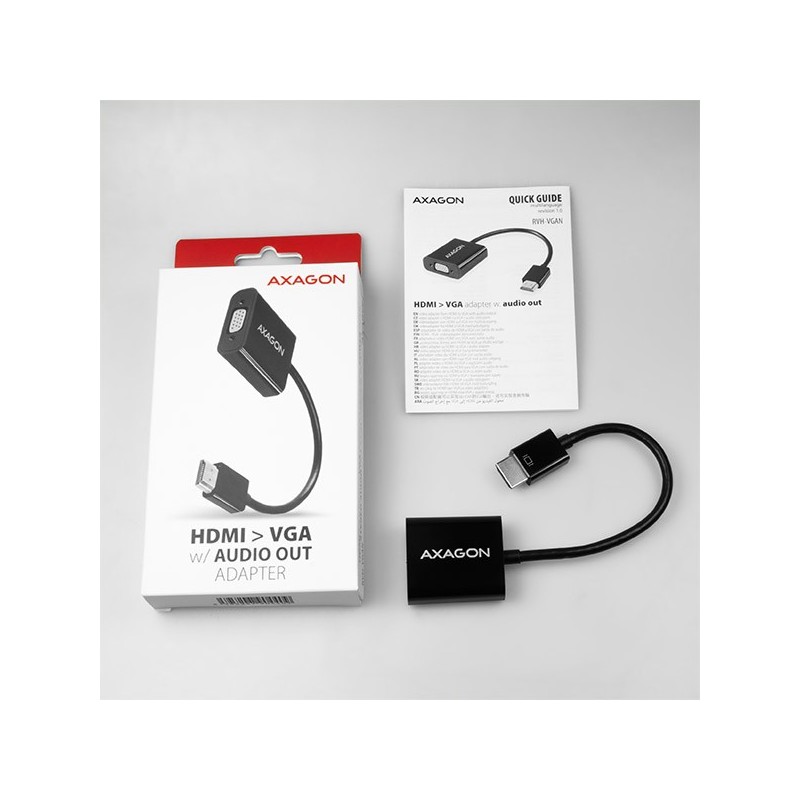 RVH-VGAN Adapter aktywny HDMI -> VGA FullHD, wyjście audio, … | PartsPC.pl