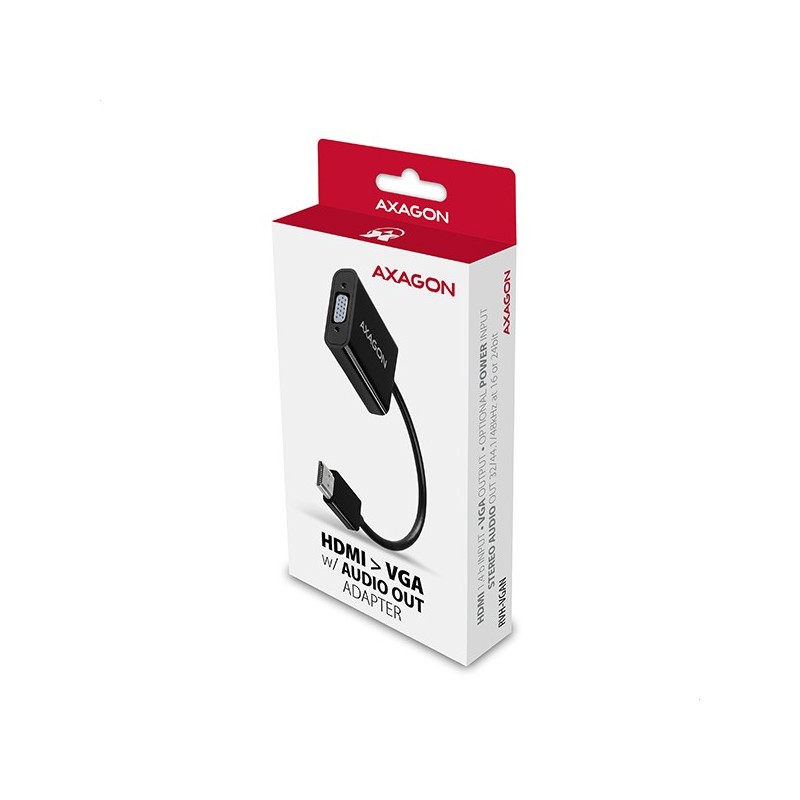 RVH-VGAN Adapter aktywny HDMI -> VGA FullHD, wyjście audio, … | PartsPC.pl