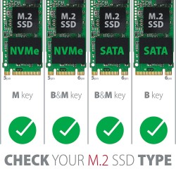 PCEM2-D Adapter wewnętrzny PCIe x4, 1x M.2 NVMe M-key + 1x S… | PartsPC.pl