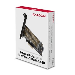 PCEM2-D Adapter wewnętrzny PCIe x4, 1x M.2 NVMe M-key + 1x S… | PartsPC.pl