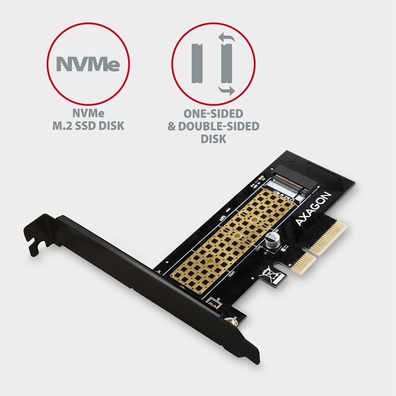 PCEM2-N Adapter wewnetrzny PCIe x4, 1x M.2 NVMe M-key slot, … | PartsPC.pl