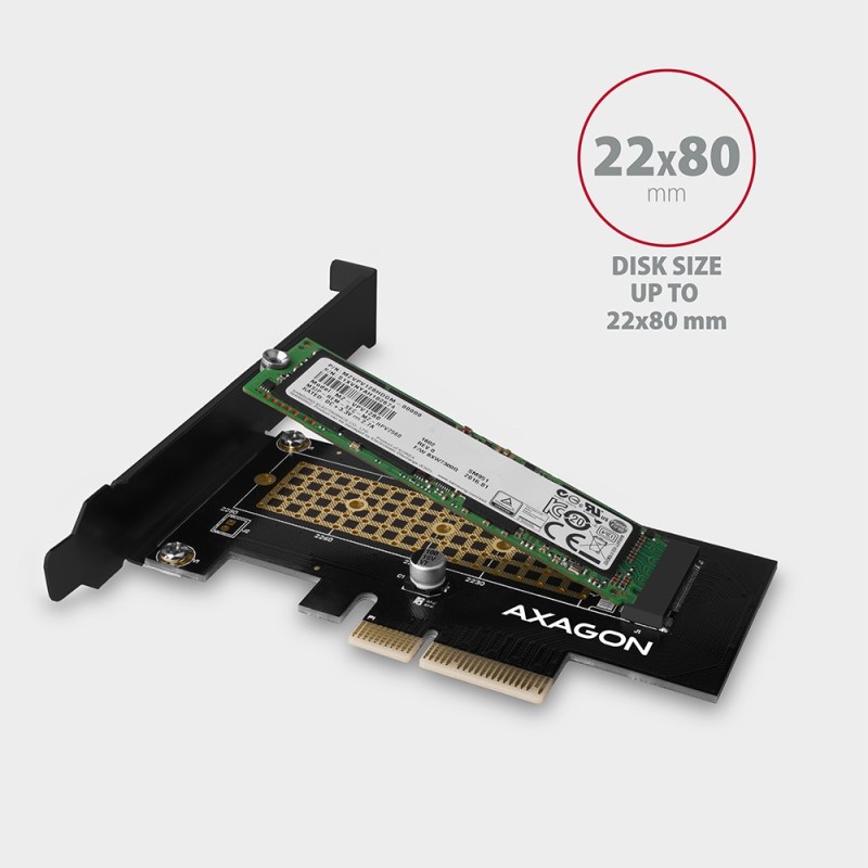 PCEM2-N Adapter wewnetrzny PCIe x4, 1x M.2 NVMe M-key slot, … | PartsPC.pl