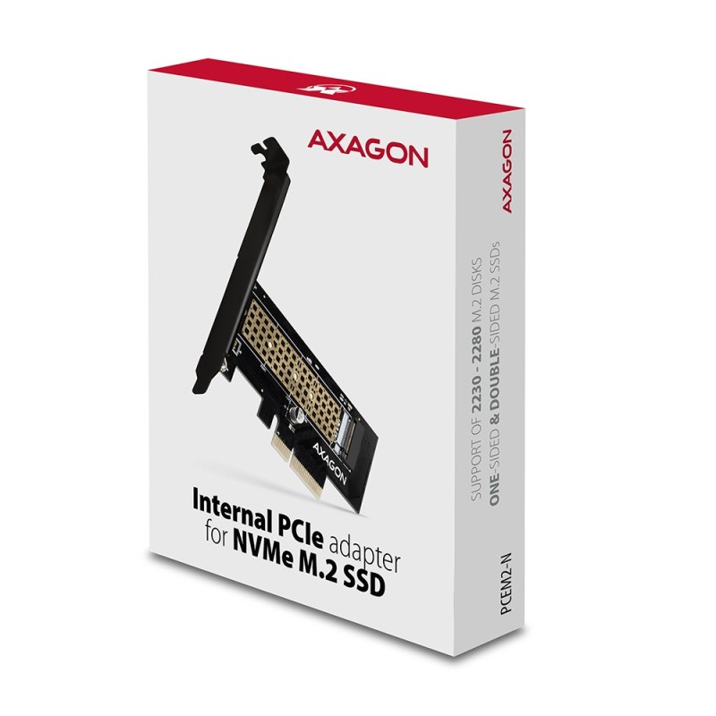 PCEM2-N Adapter wewnetrzny PCIe x4, 1x M.2 NVMe M-key slot, … | PartsPC.pl