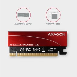 PCEM2-S Adapter wewnętrzny PCIe x16, 1x M.2 NVMe M-key slot … | PartsPC.pl