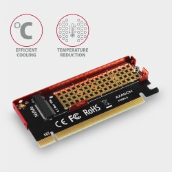 PCEM2-S Adapter wewnętrzny PCIe x16, 1x M.2 NVMe M-key slot … | PartsPC.pl