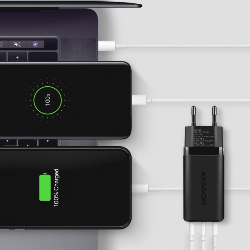 ACU-DPQ65 Ładowarka sieciowa, GaN 65W, 3x port (USB-A + dual… | PartsPC.pl