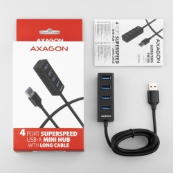 HUE-M1AL Hub 4-portowy Mini metalowy USB 3.2 Gen 1, 1.2m USB… | PartsPC.pl