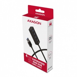 HUE-M1AL Hub 4-portowy Mini metalowy USB 3.2 Gen 1, 1.2m USB… | PartsPC.pl