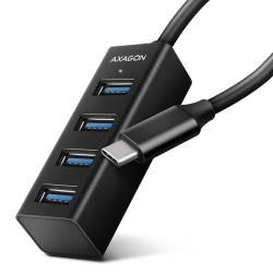 HUE-M1C Hub 4-portowy Mini metalowy USB 3.2 Gen 1, 20cm USB-… | PartsPC.pl