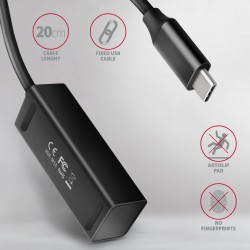HUE-M1C Hub 4-portowy Mini metalowy USB 3.2 Gen 1, 20cm USB-… | PartsPC.pl