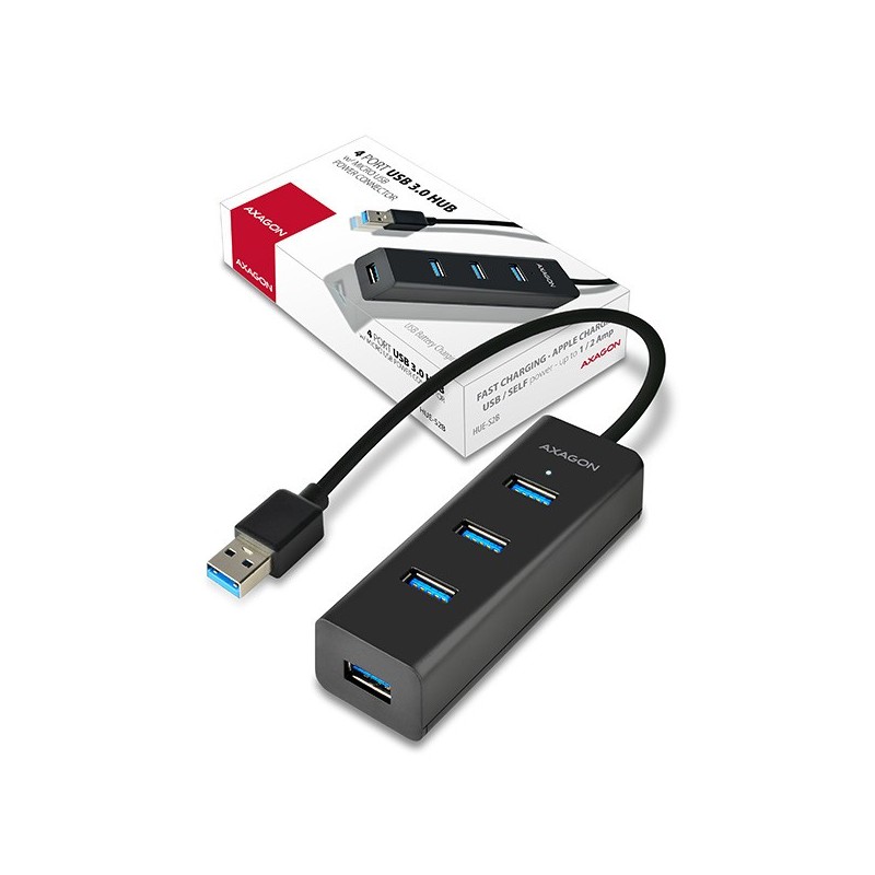 HUE-S2B Hub 4-portowy USB 3.2 Gen 1 charging hub, 30cm kabel… | PartsPC.pl