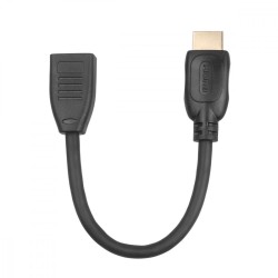 Kabel HDMI F-M 15 cm v2.0. przedłużacz | PartsPC.pl