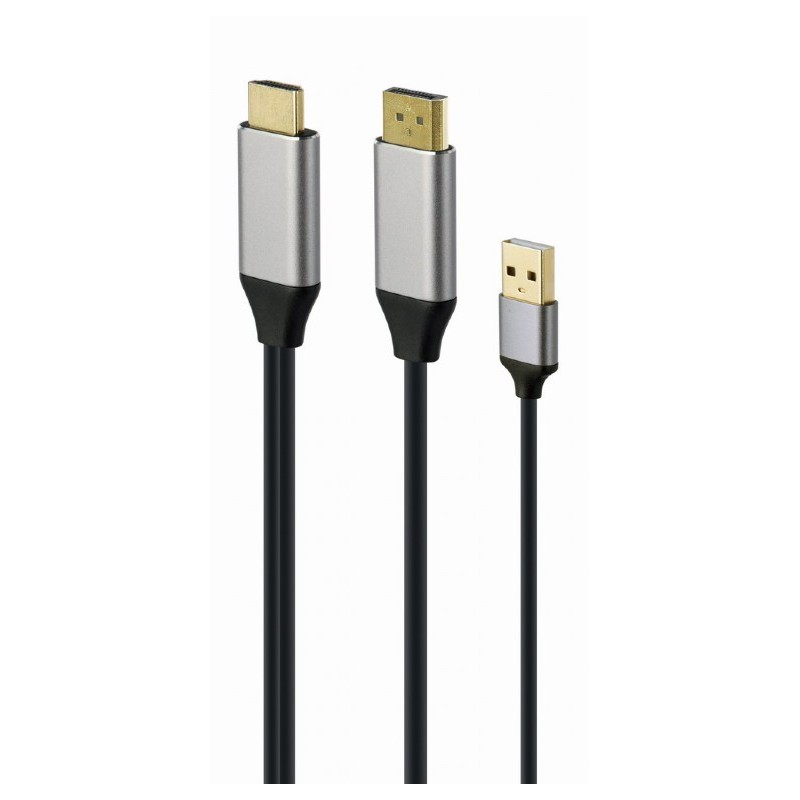 Adapter HDMI do DP 4K M 60Hz USB-A powered | PartsPC.pl