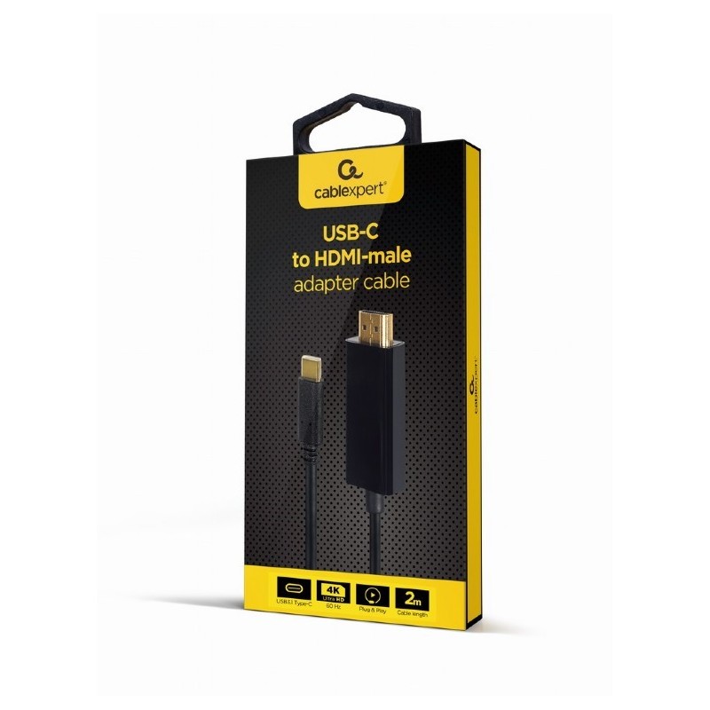 Kabel USB-C do HDMI male 4K 60Hz 2m | PartsPC.pl