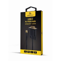 Kabel USB-C do VGA male 1920x1080 60Hz | PartsPC.pl