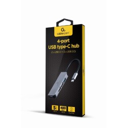 Hub 4-portowy USB-C, 3xUSB 2.0, USB 3.1 | PartsPC.pl
