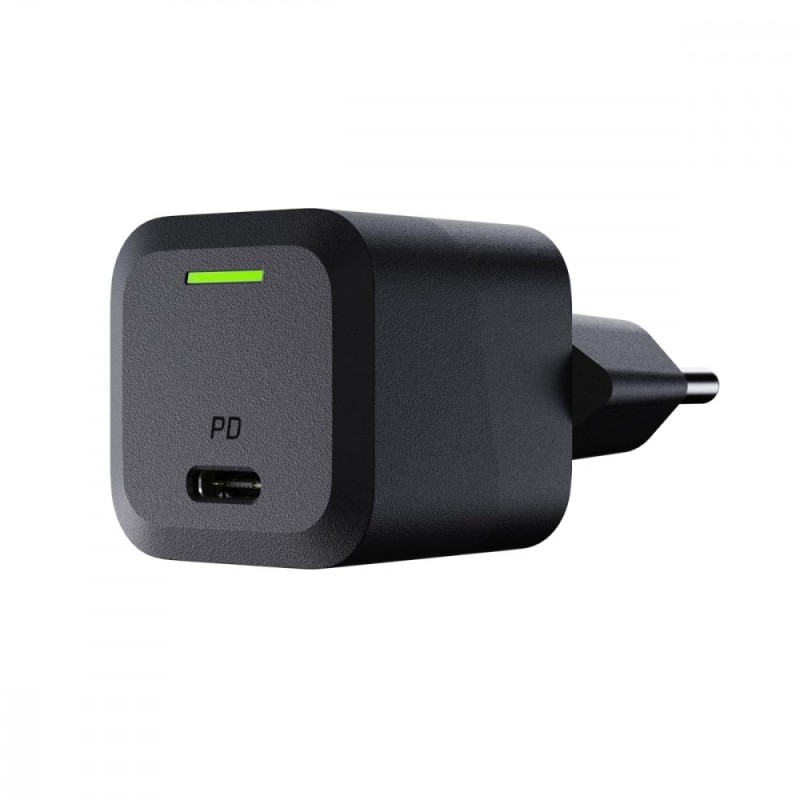 Ładowarka GC PowerGaN 33W PD 3.0 QC 3.0 USB-C czarna | PartsPC.pl