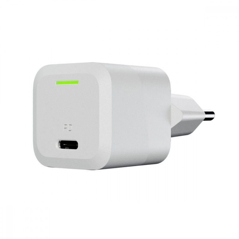 Ładowarka GC PowerGaN 33W PD 3.0 QC 3.0 USB-C biała | PartsPC.pl