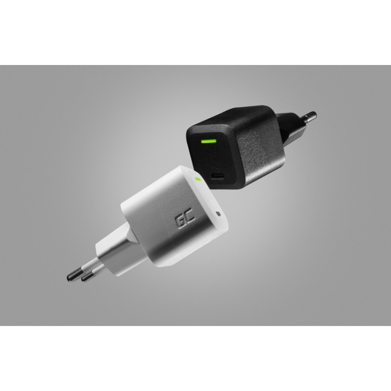 Ładowarka GC PowerGaN 33W PD 3.0 QC 3.0 USB-C biała | PartsPC.pl