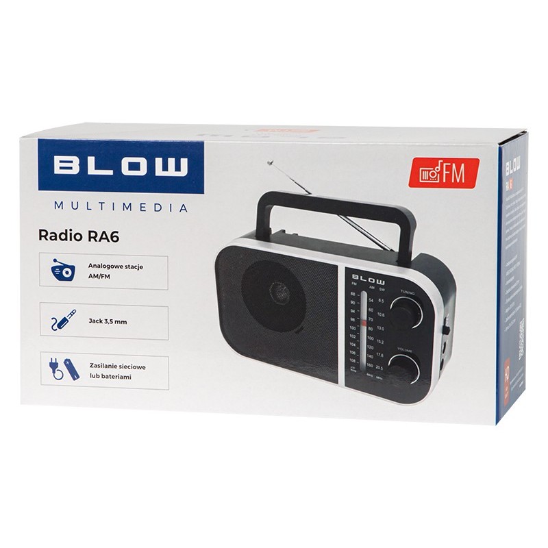 Radio przenośne analogowe AM/FM RA6 | PartsPC.pl