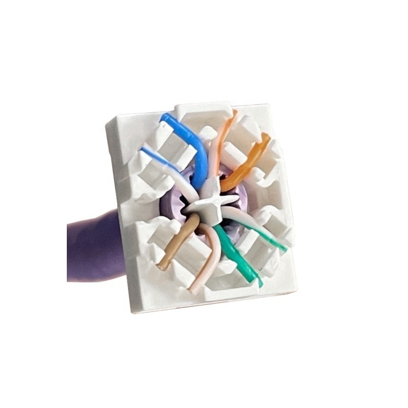 Moduł keystone RJ45 beznarzędziowy STP kat.6A PoE+ | PartsPC.pl