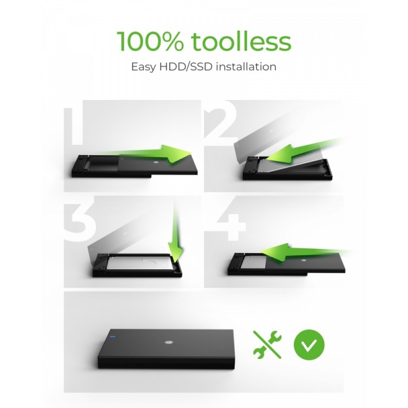 Obudowa IB-200T-C3 2,5  SATA USB 3.2 Gen.1 | PartsPC.pl