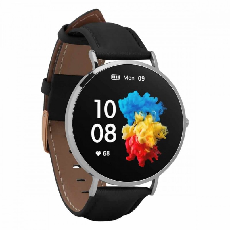 Smartwatch Verona Srebrno-czarny | PartsPC.pl