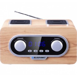 Radio przenośne FM PLL  SD/USB/AUX z akumulatorem i zegarkie… | PartsPC.pl