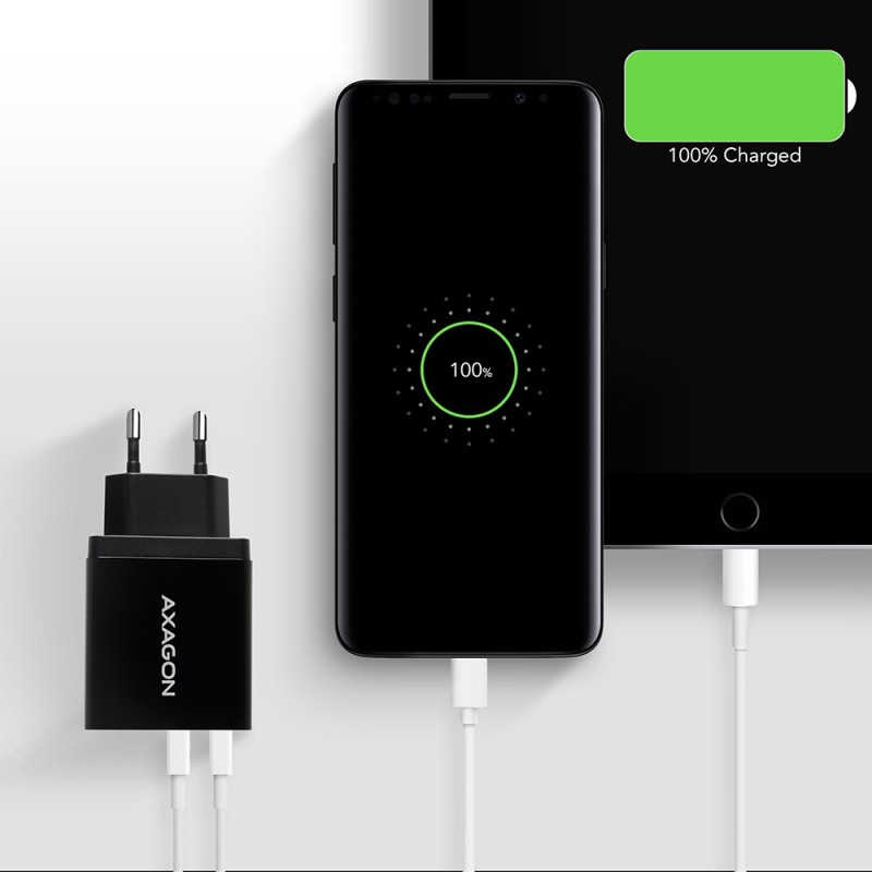 ACU-QS24 Ładowarka sieciowa QC 24W, 2x port USB--A, QC3.0/AF… | PartsPC.pl