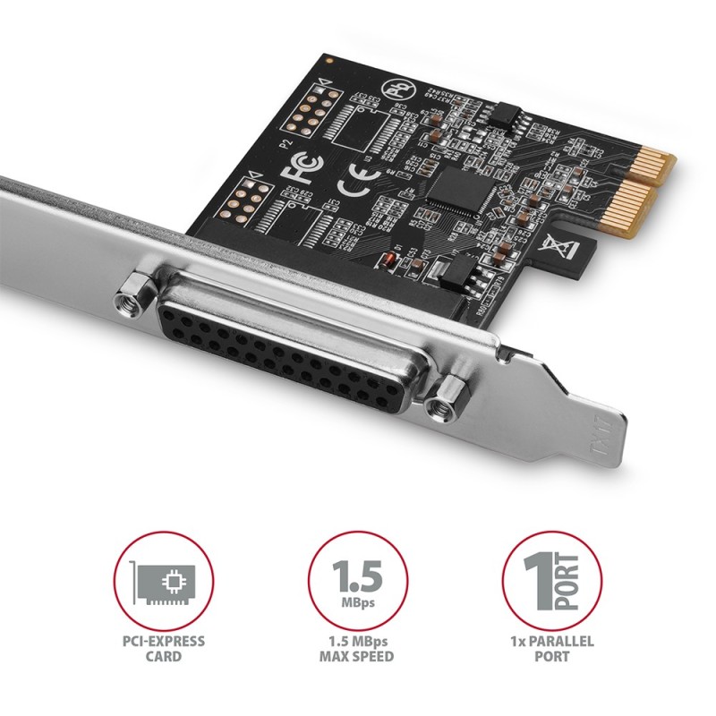 PCEA-P1N Kontroler PCIe 1x port równoległy LPT, w zestawie S… | PartsPC.pl
