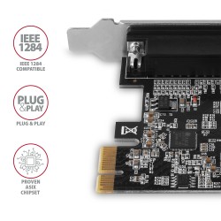 PCEA-P1N Kontroler PCIe 1x port równoległy LPT, w zestawie S… | PartsPC.pl