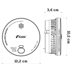Czujnik dymu KID-2030-DSR | PartsPC.pl