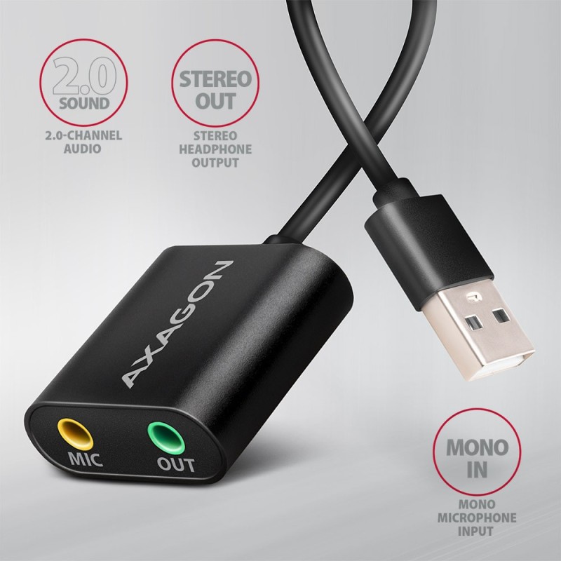 ADA-12 Zewnętrzna karta dzwiękowa USB 2.0 48kHz/16-bit stere… | PartsPC.pl