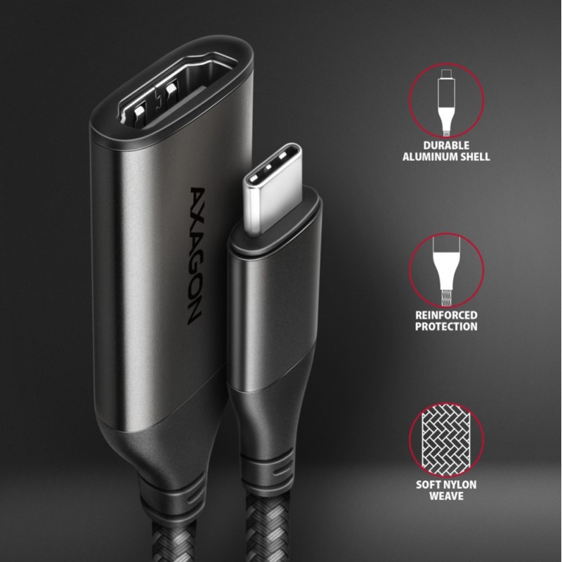 RVC-HI2M Adapter aktywny USB-C -> HDMI 2.0 4K/60Hz Aluminum,… | PartsPC.pl