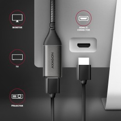 RVC-HI2M Adapter aktywny USB-C -> HDMI 2.0 4K/60Hz Aluminum,… | PartsPC.pl