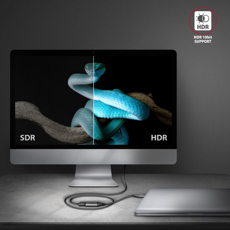 RVC-HI2M Adapter aktywny USB-C -> HDMI 2.0 4K/60Hz Aluminum,… | PartsPC.pl