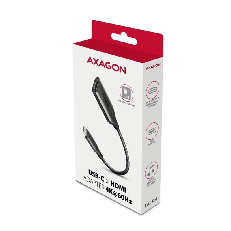 RVC-HI2M Adapter aktywny USB-C -> HDMI 2.0 4K/60Hz Aluminum,… | PartsPC.pl