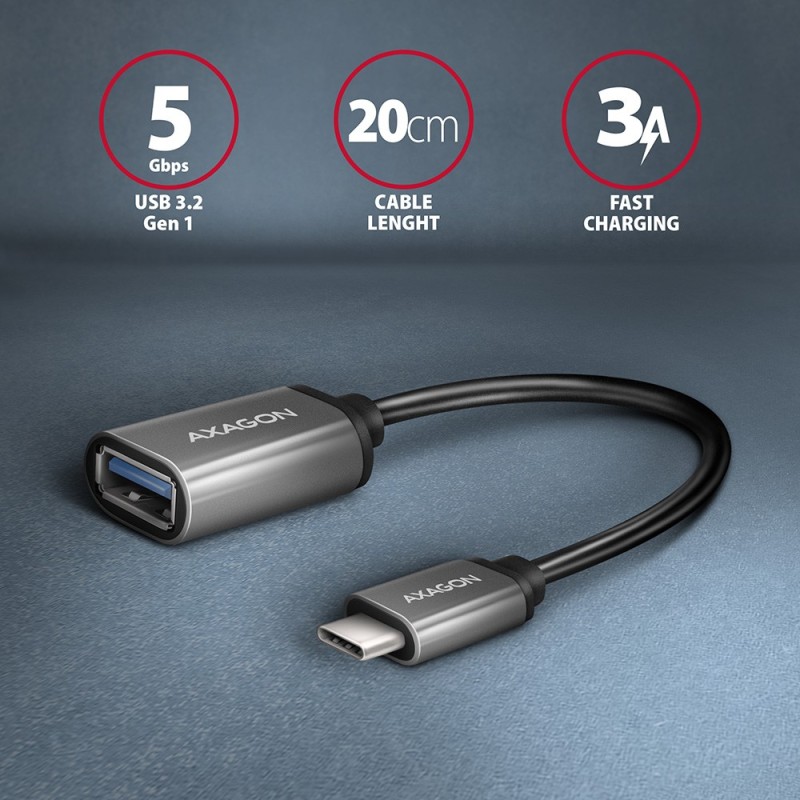 RUCM-AFAC Kabel adapter USB 3.2 Gen 1 Type-C samiec -> Type-… | PartsPC.pl