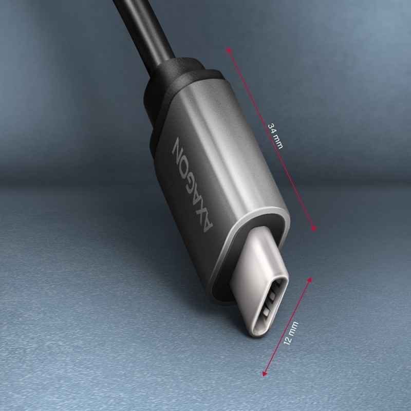 RUCM-AFAC Kabel adapter USB 3.2 Gen 1 Type-C samiec -> Type-… | PartsPC.pl