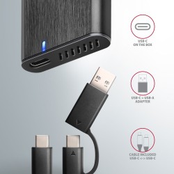 EEM2-SB2 Obudowa zewnętrzna aluminiowa bezśrubowa USB-C 3.2 … | PartsPC.pl