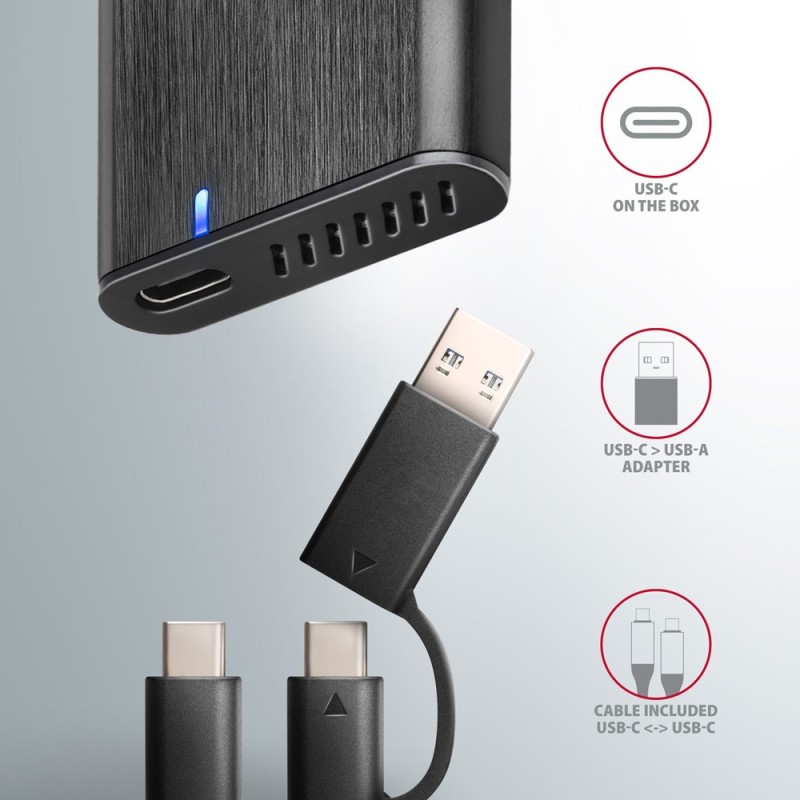 EEM2-SB2 Obudowa zewnętrzna aluminiowa bezśrubowa USB-C 3.2 … | PartsPC.pl