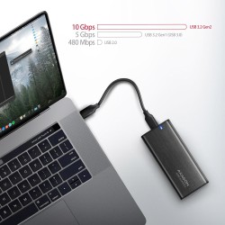 EEM2-SB2 Obudowa zewnętrzna aluminiowa bezśrubowa USB-C 3.2 … | PartsPC.pl