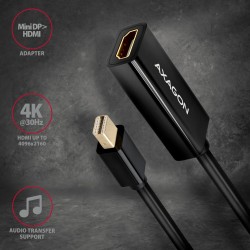 RVDM-HI14N Adapter aktywny Mini DP > HDMI 1.4, 4K/30Hz | PartsPC.pl
