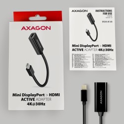 RVDM-HI14N Adapter aktywny Mini DP > HDMI 1.4, 4K/30Hz | PartsPC.pl
