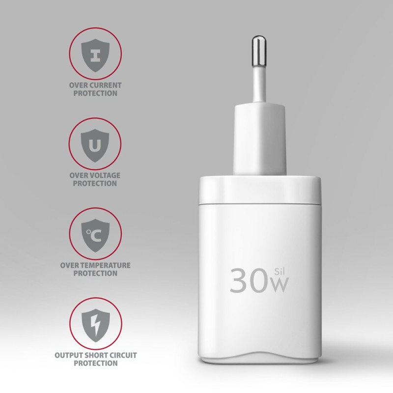 ACU-PQ30W Ładowarka sieciowa PD & QC 30W, QC3.0,4.0/AFC/FCP/… | PartsPC.pl