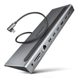 HMC-4KX3 Wieloportowy hub USB 11in1, 5Gbps, 3x USB-A, 2x HDM… | PartsPC.pl