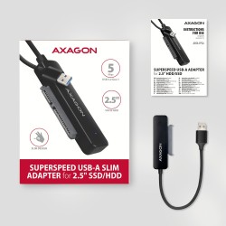 ADSA-FP2A Adapter USB-A 5Gbps SATA 6G 2.5" HDD/SSD FASTPort2 | PartsPC.pl