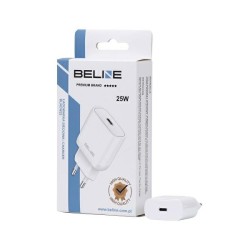 Ładowarka sieciowa 25W GaN USB-C PD 3.0 bez kabla, biała | PartsPC.pl